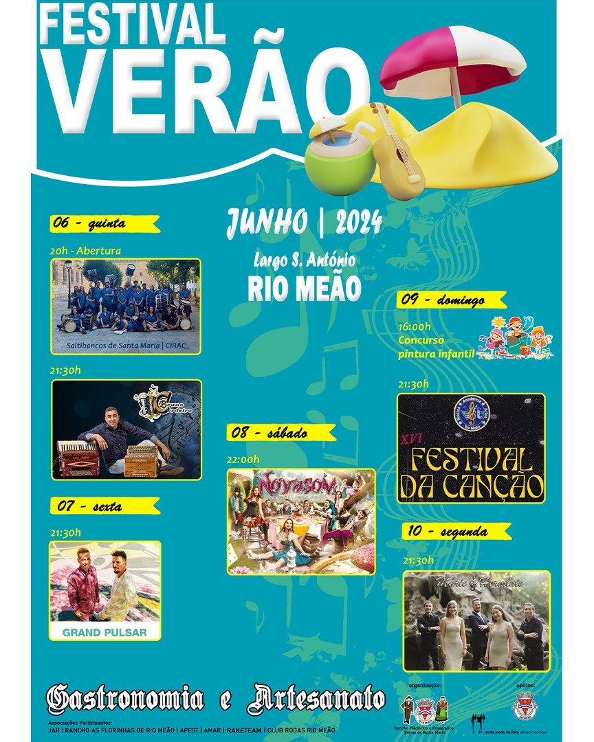 Cartaz Festival Verão 2024 - Rio Meão