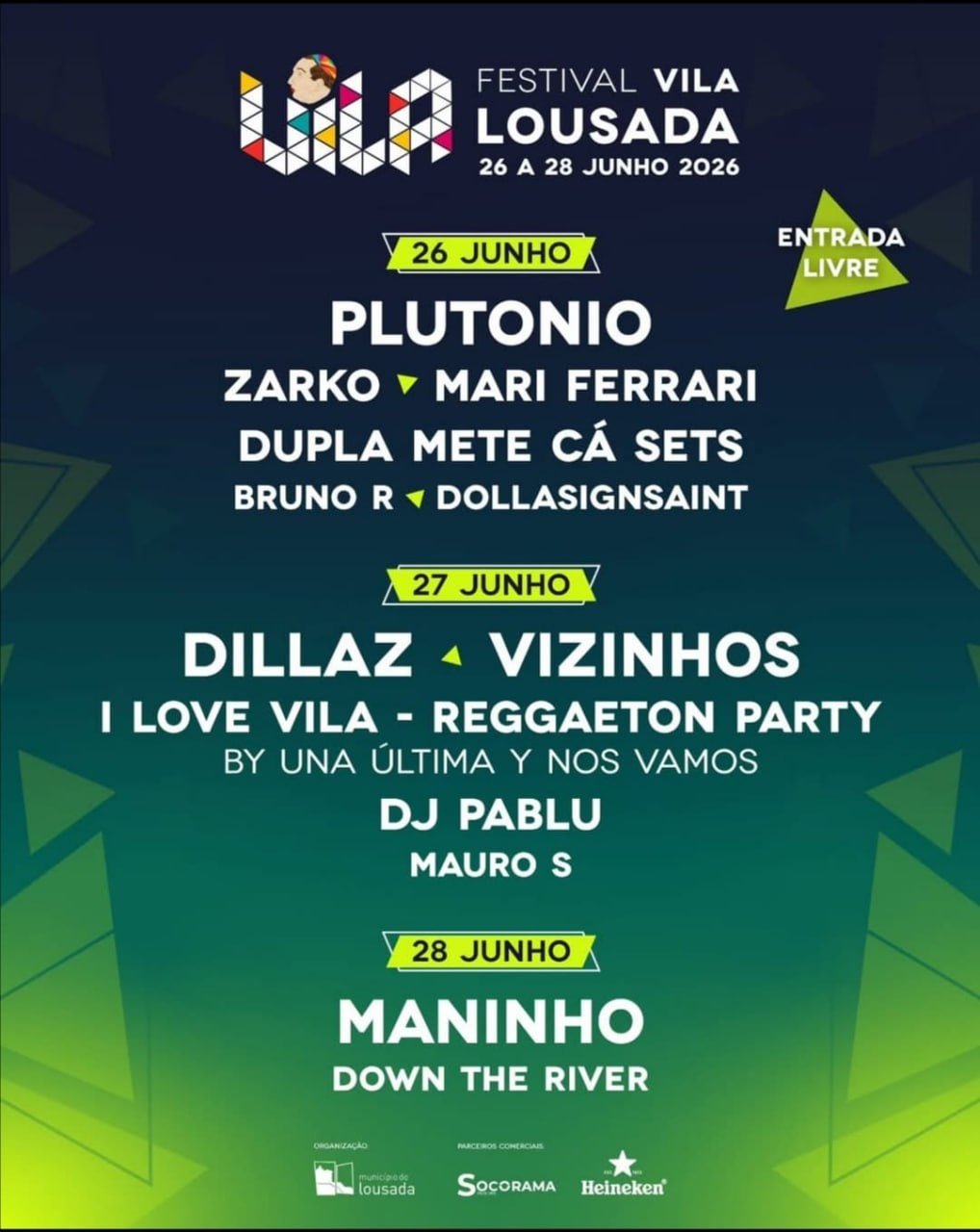 Cartaz Festival Vila 2026 - Lousada