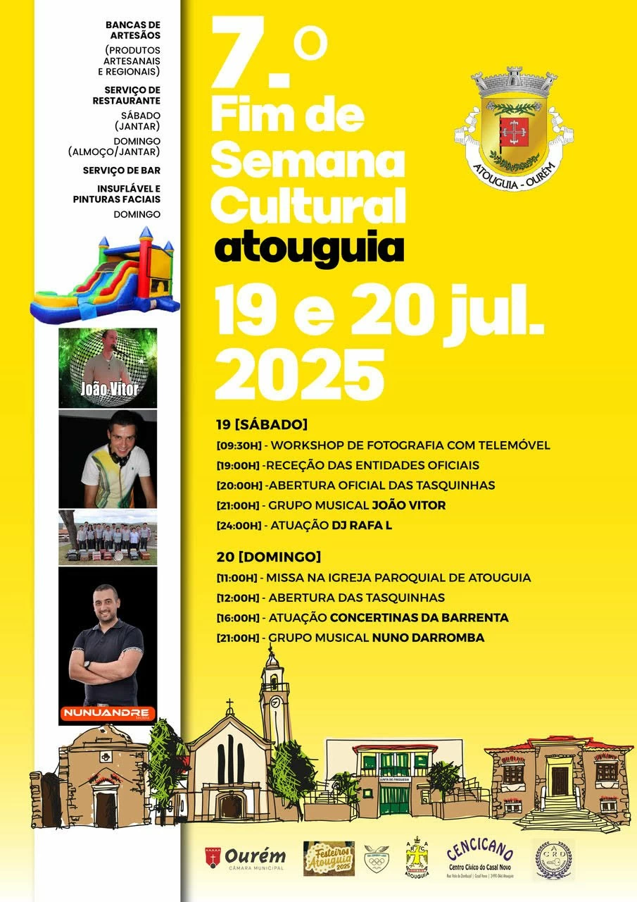 Cartaz Fim de Semana Cultural 2025 - Atouguia