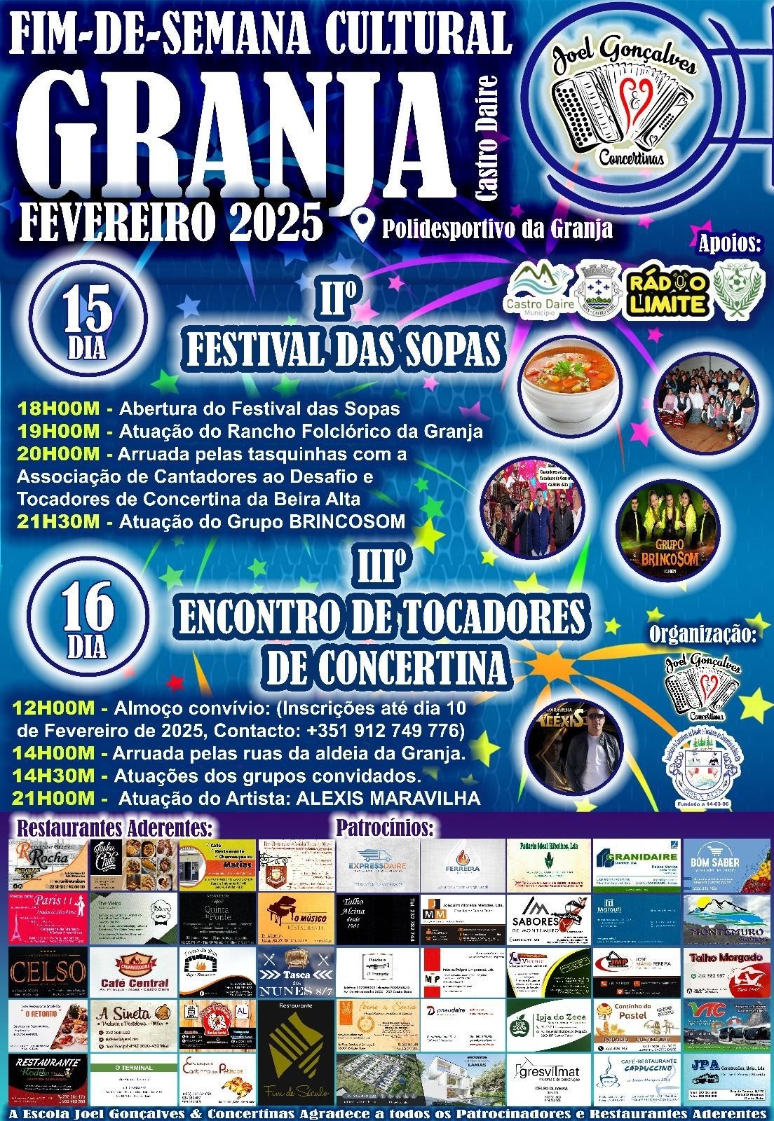 Cartaz Fim de Semana Cultural 2025 - Granja