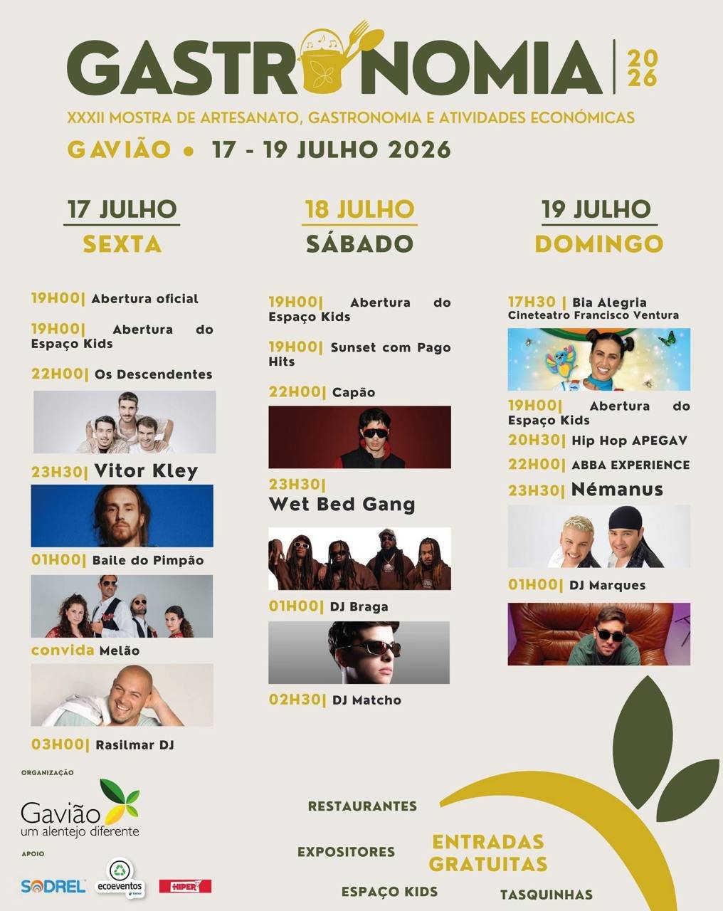 Cartaz Gastronomia 2026 - Gavião