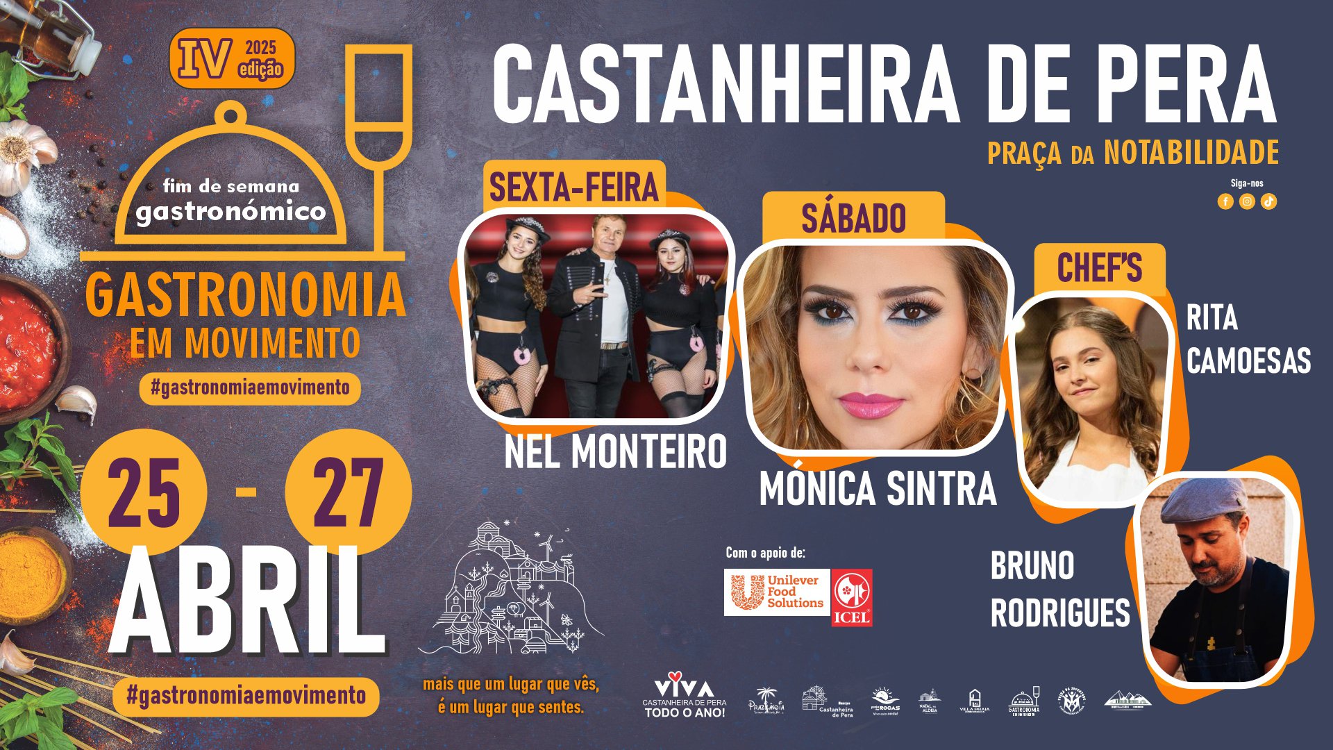 Cartaz Gastronomia em Movimento 2025 - Castanheira de Pera