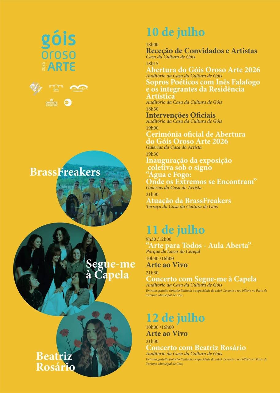 Cartaz Góis Oroso Arte 2026 - Góis