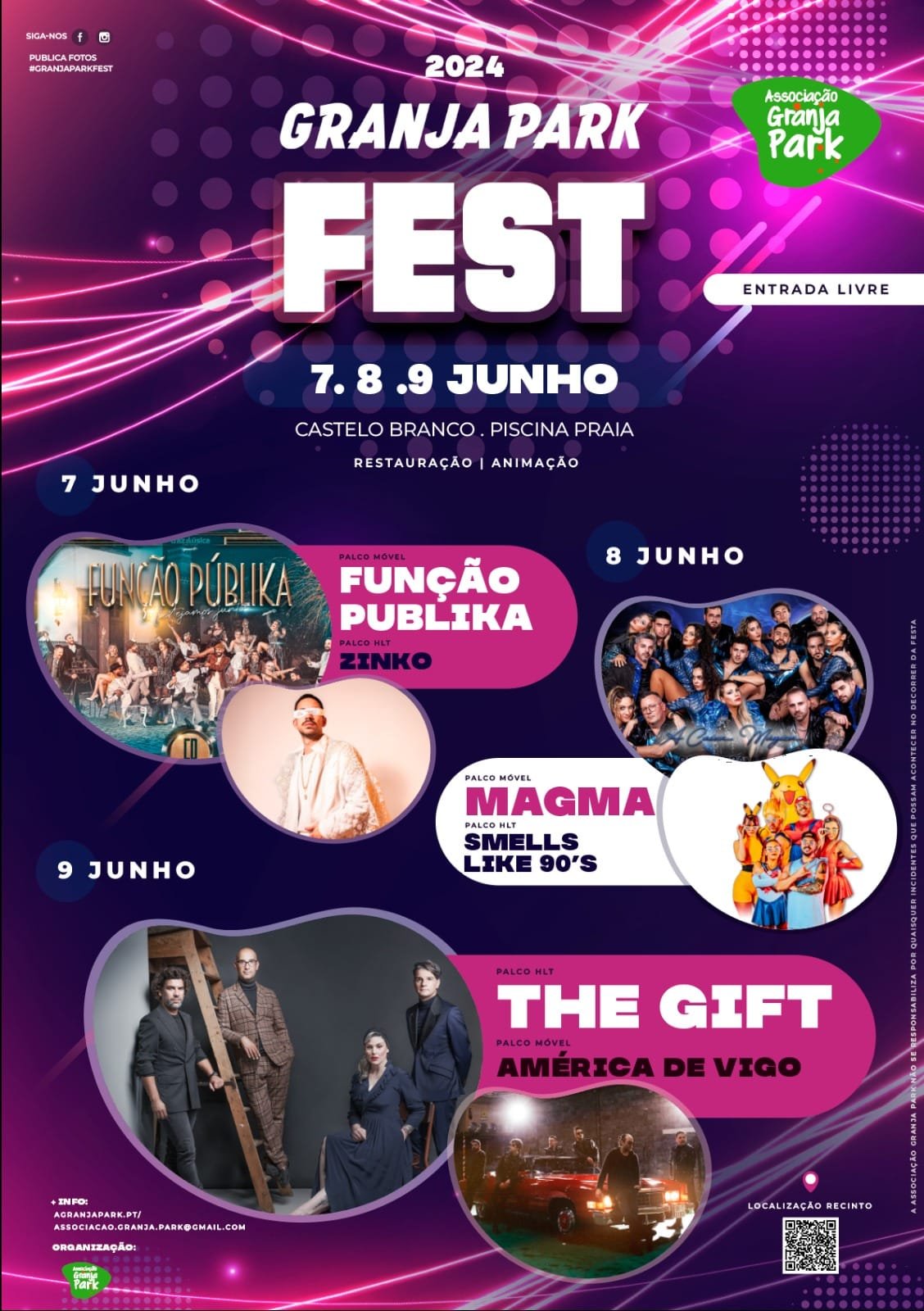 Cartaz Graja Park Fest 2024 - Castelo Branco