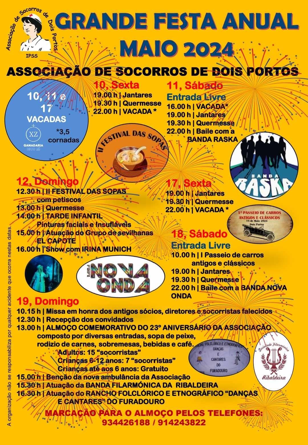 Cartaz Grande Festa Anual 2024 - Dois Portos