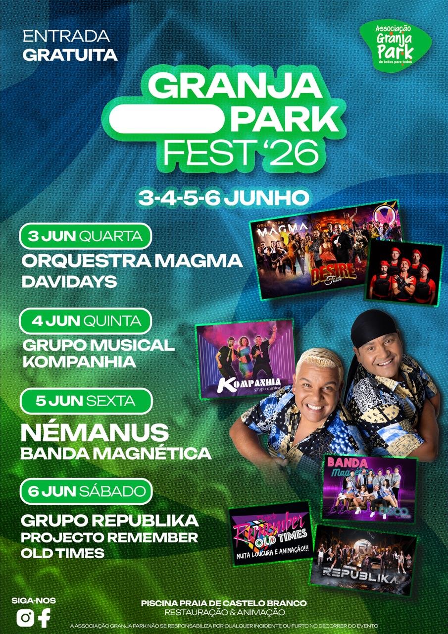 Cartaz Granja Park Fest 26 - Castelo Branco