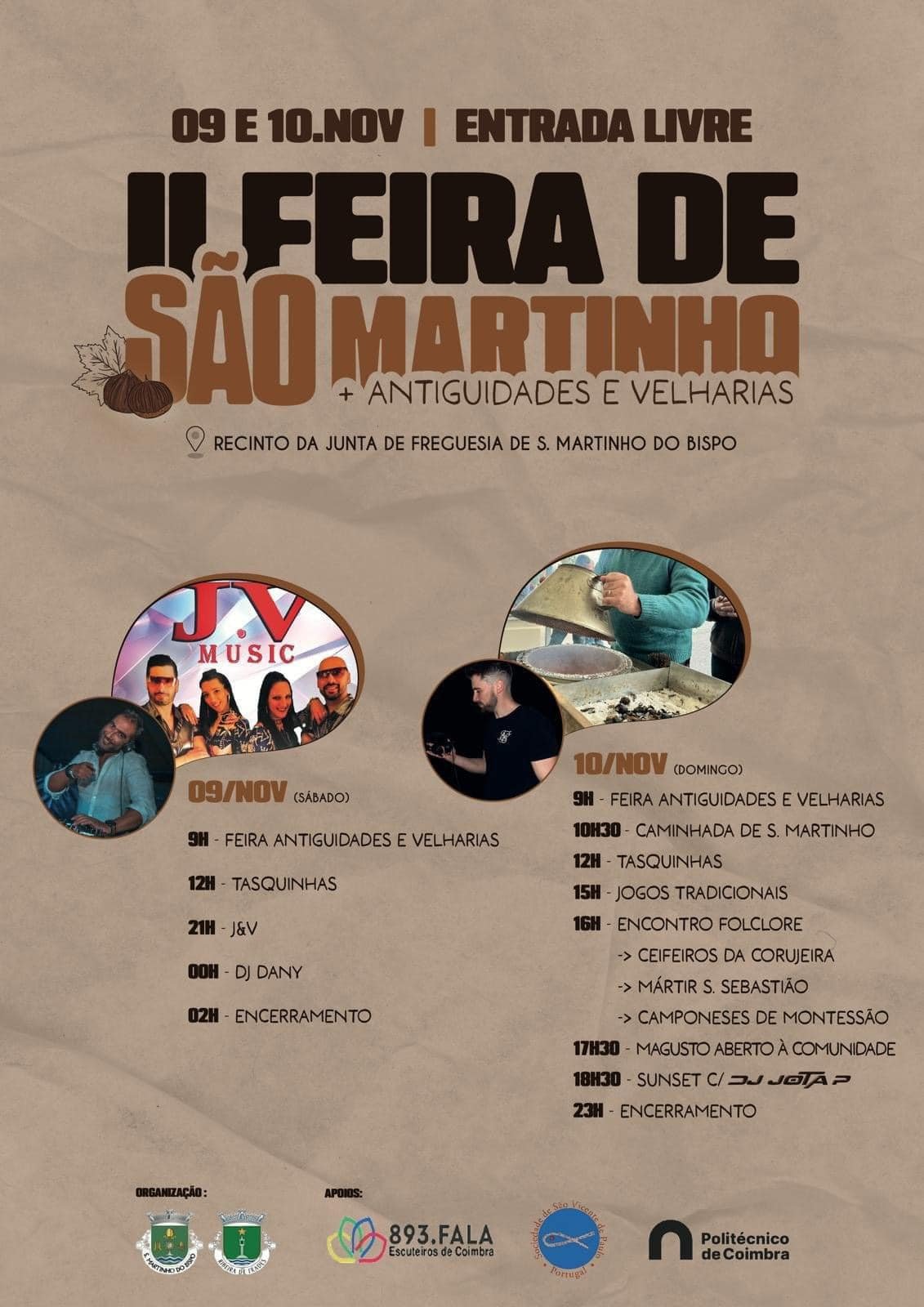 Cartaz II Feira de São Martinho 2024 - Coimbra