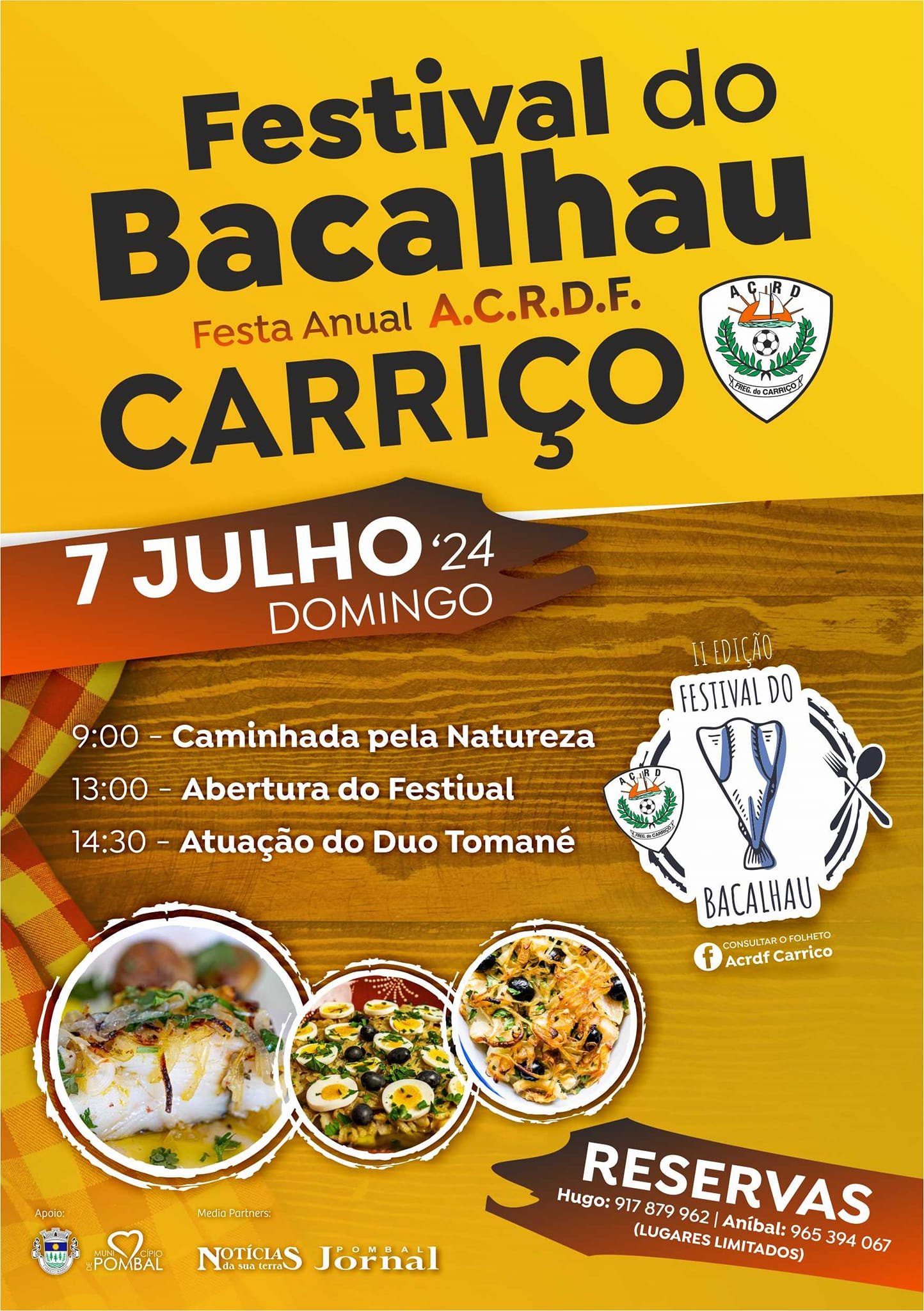 Cartaz II FESTIVAL DO BACALHAU 2024 - Carriço