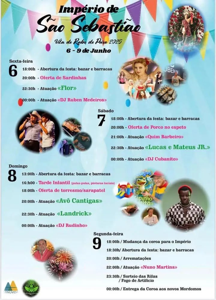 Cartaz Império de São Sebastião 2025 - Rabo de Peixe