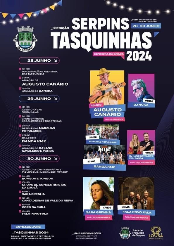 Cartaz IX Edição Tasquinhas de Serpins 2024 - Lousã