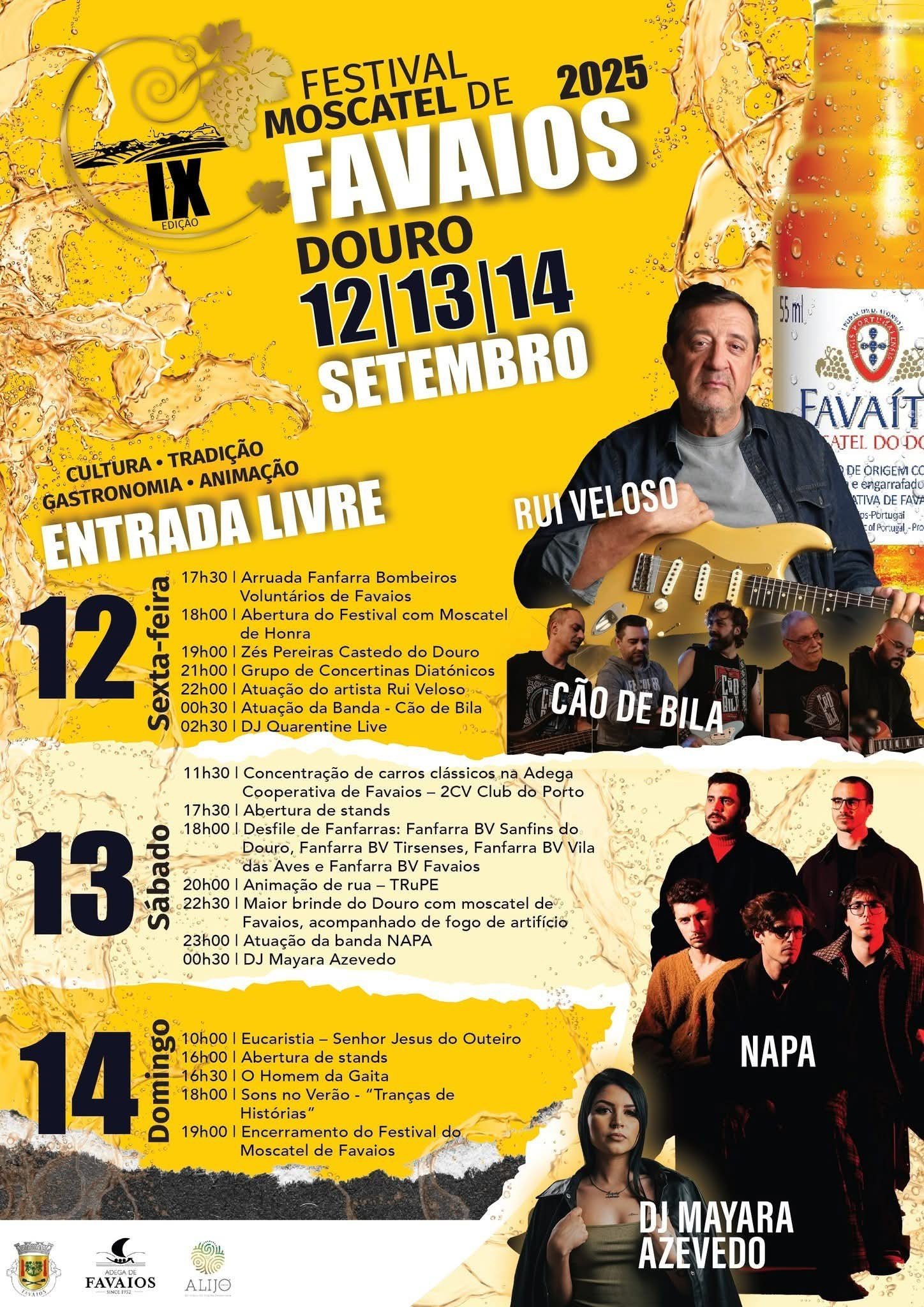 Cartaz IX Festival Moscatel de Favaios 2025 - Favaios