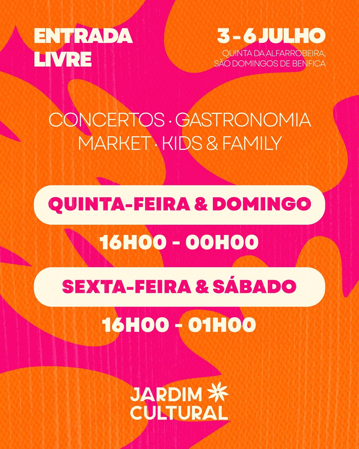 Cartaz Jardim Cultural 2025 - São Domingos de Benfica