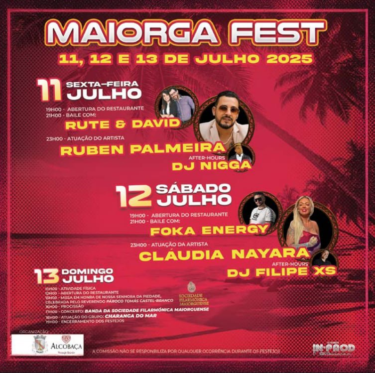 Cartaz Maiorga Fest 2025 - Alcobaça