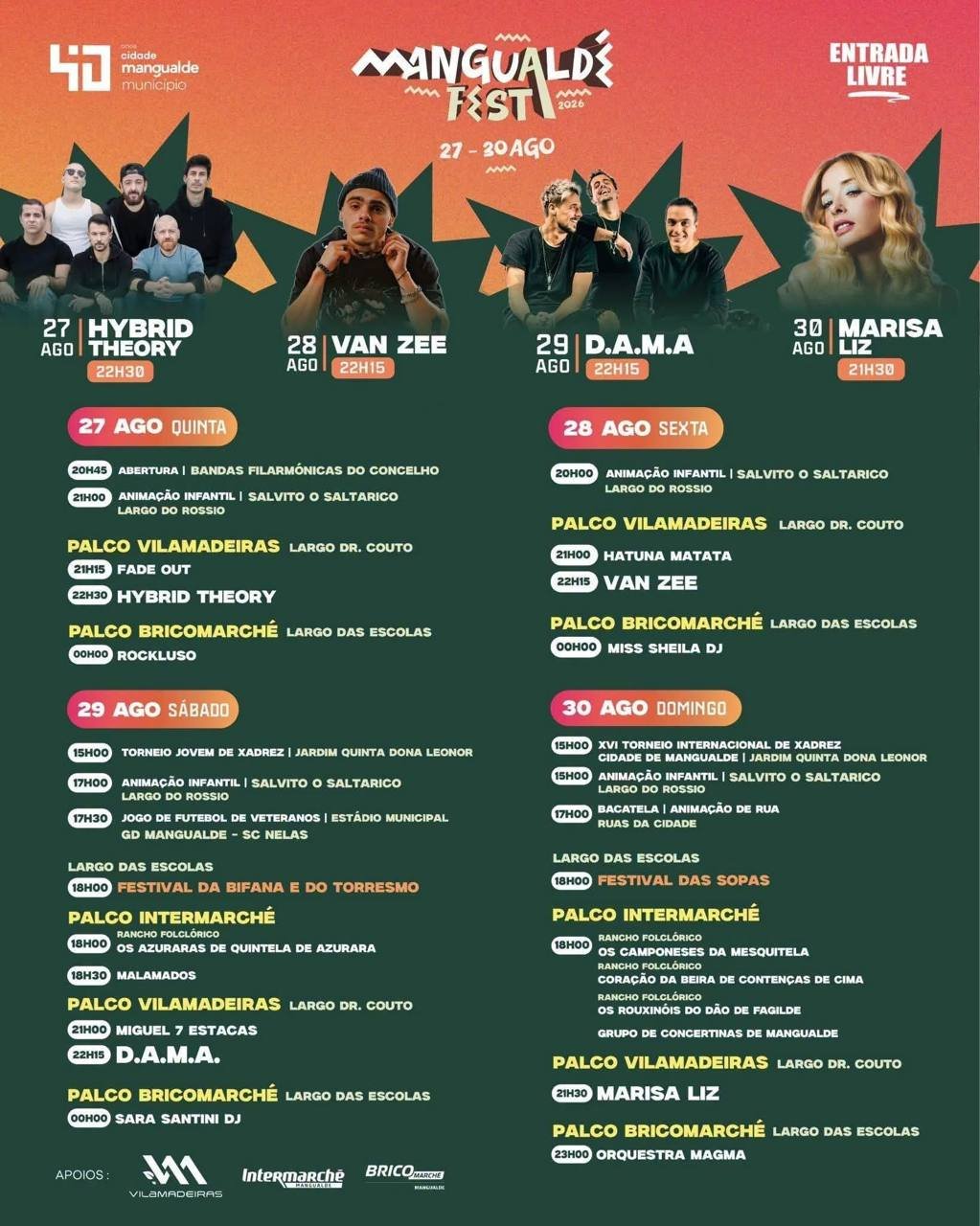 Cartaz Mangualde Fest 2026 - Mangualde