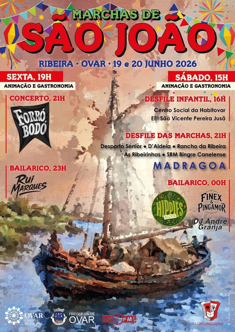 Cartaz Marchas de São João 2026 - Ribeira