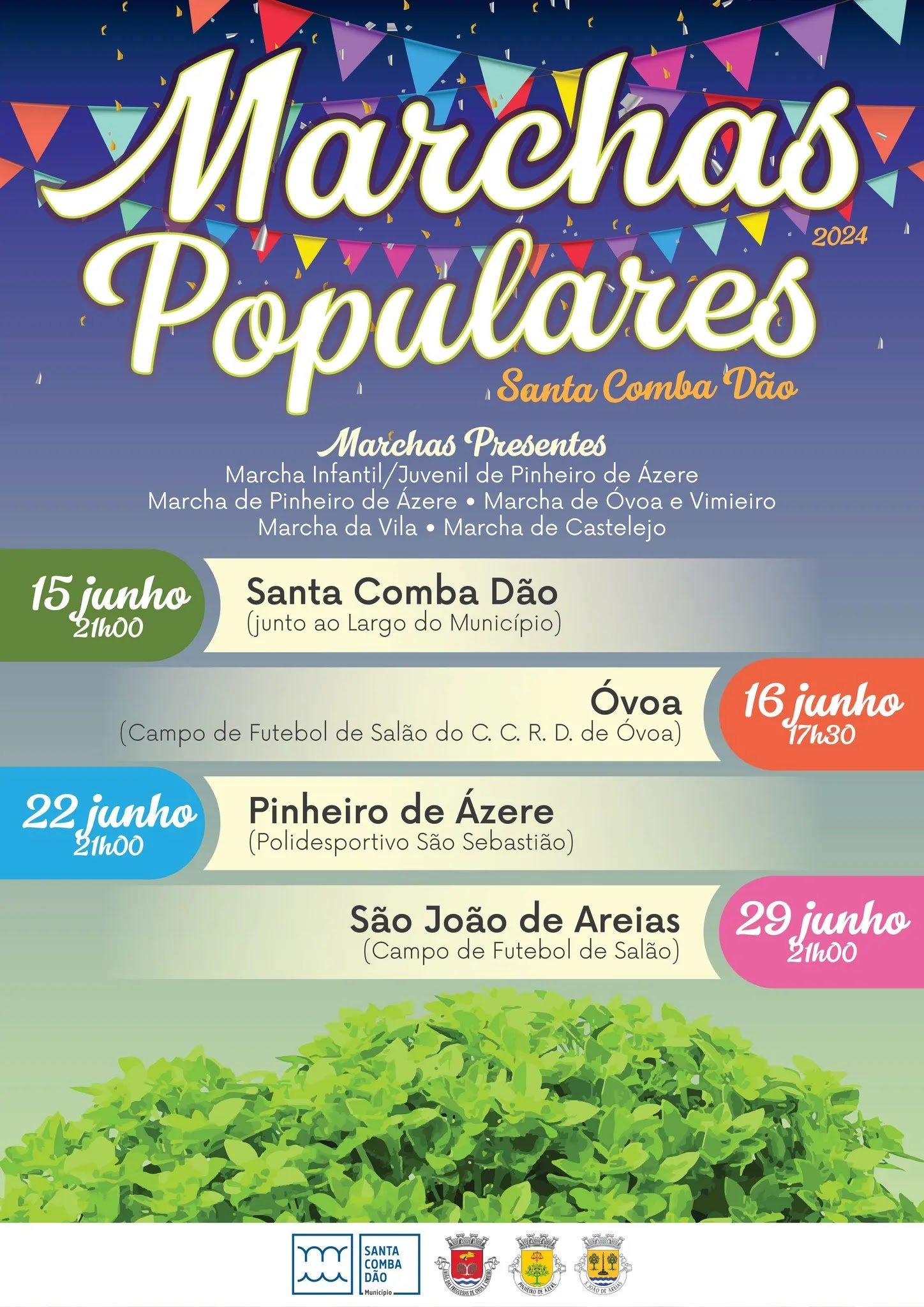 Cartaz Marchas Populares 2024 - Santa Comba Dão