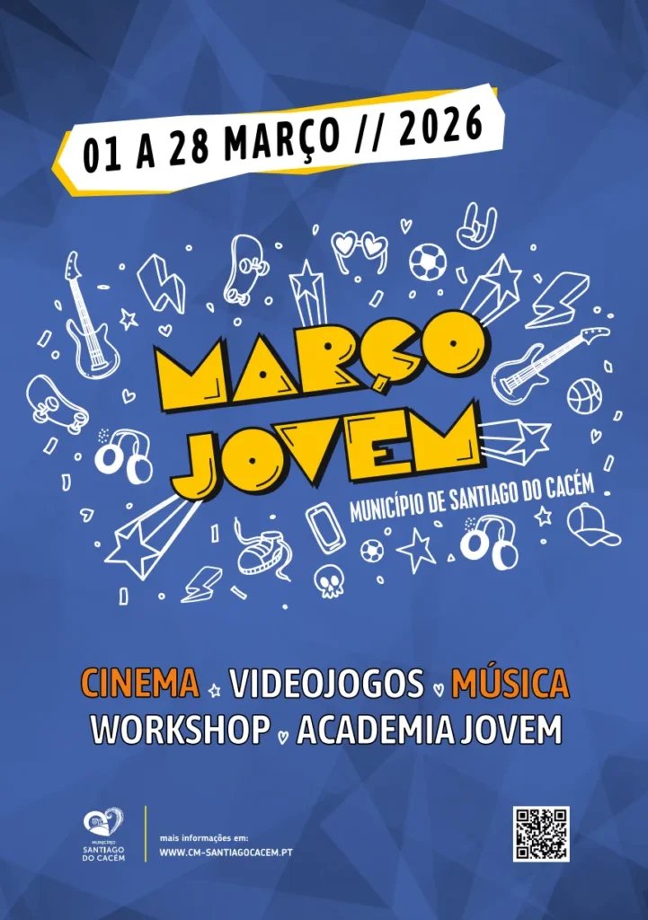 Cartaz Março Jovem 2026 - Santiago do Cacém