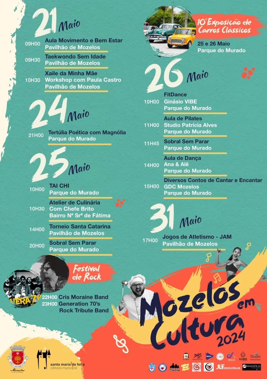 Cartaz Mozelos em Cultura 2024 - Santa Maria da Feira