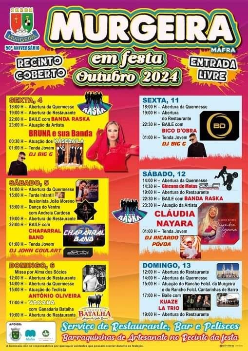 Cartaz Murgeira em Festa 2024 - Mafra