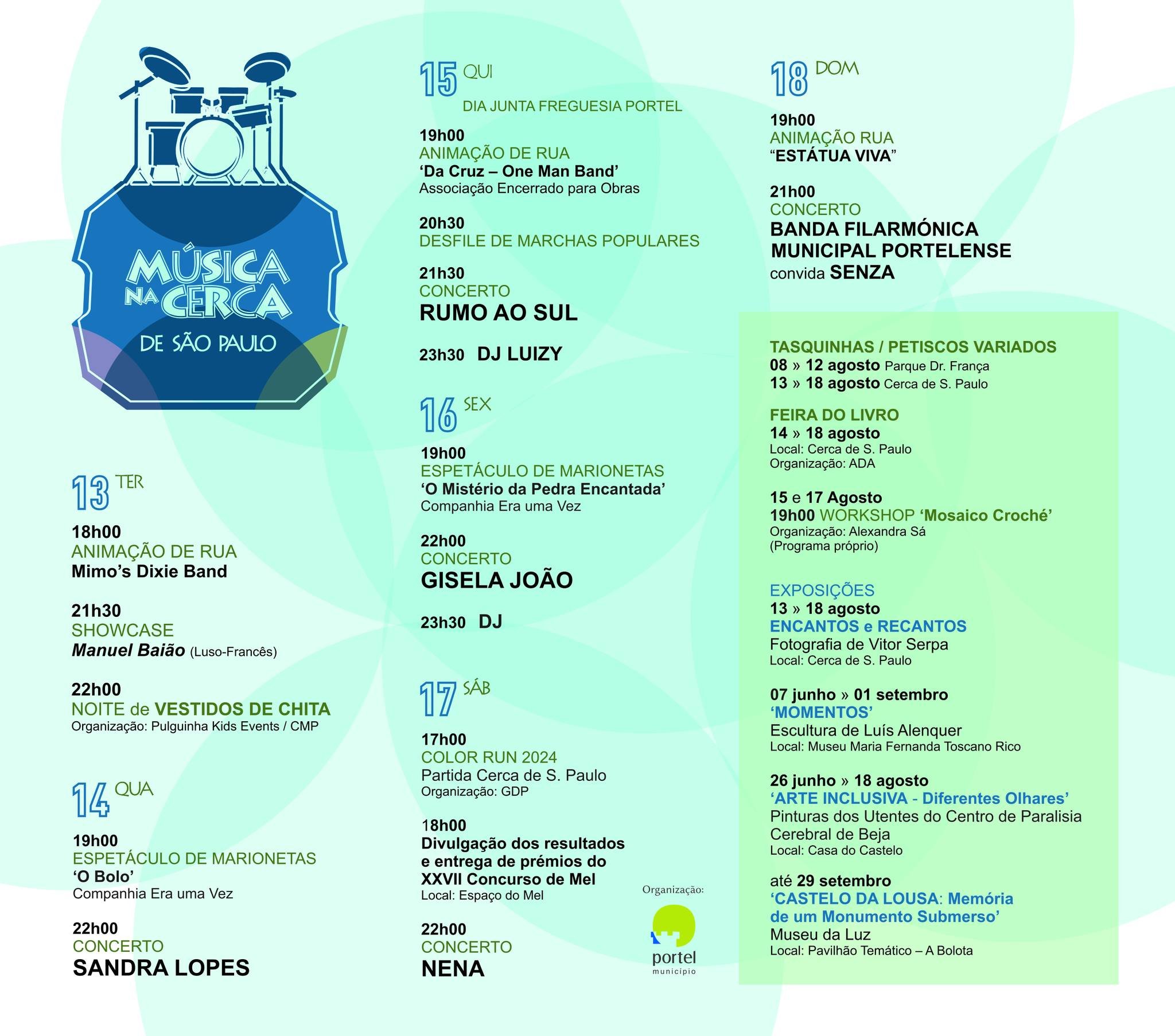 Cartaz Musica na Cerca 2024 - Portel
