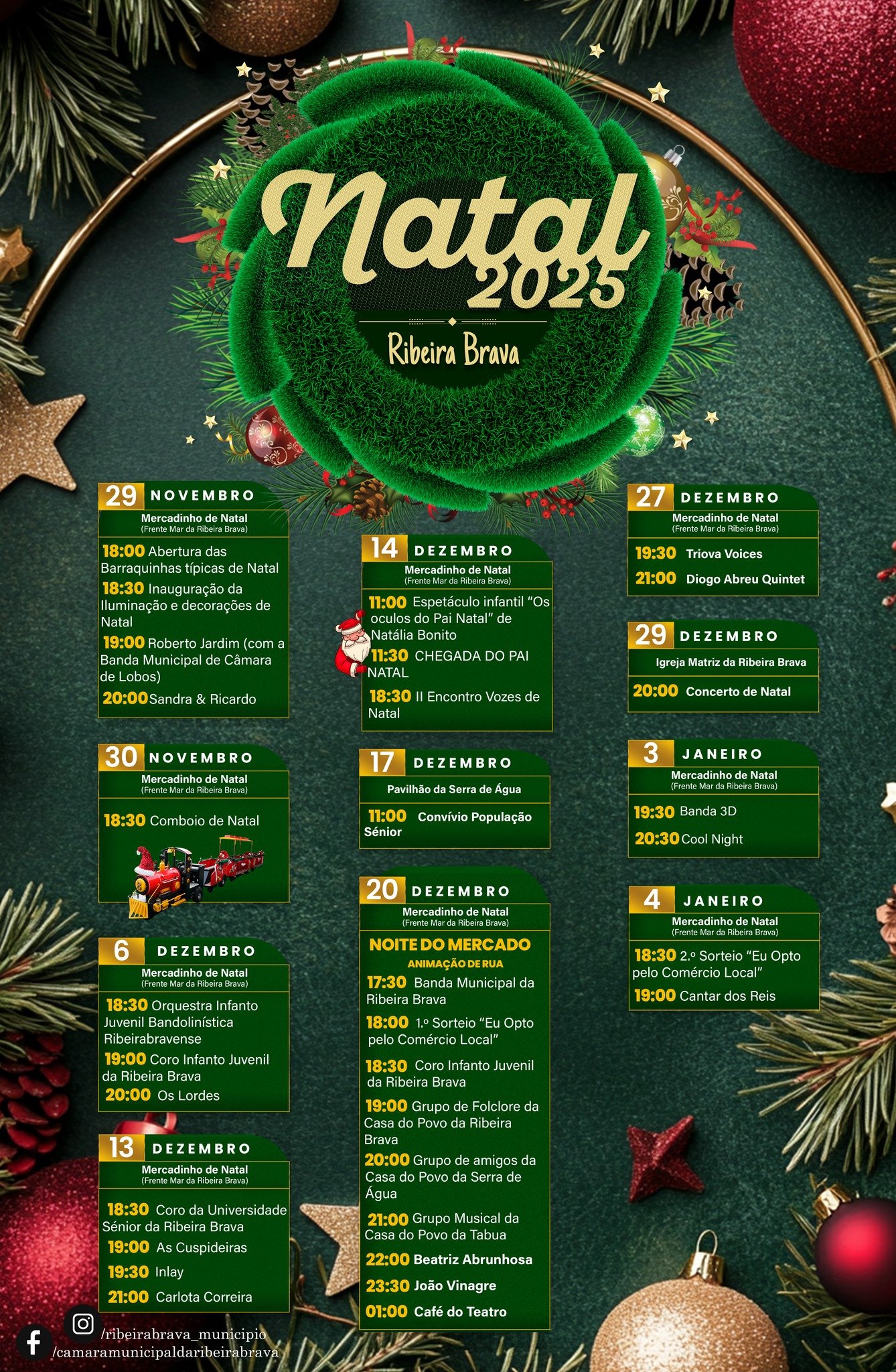 Cartaz Natal 2025 - Ribeira Brava
