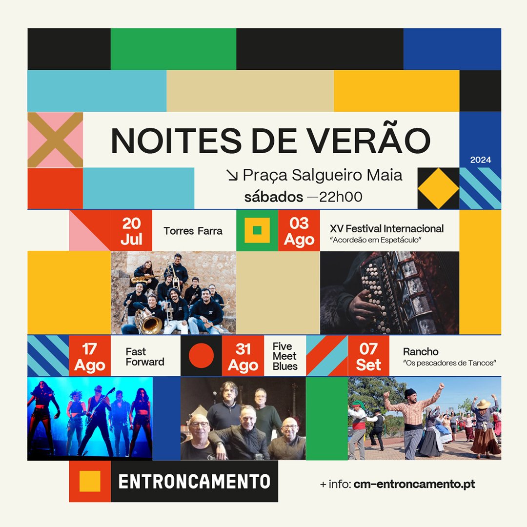 Cartaz Noites de Verão 2024 - Entroncamento