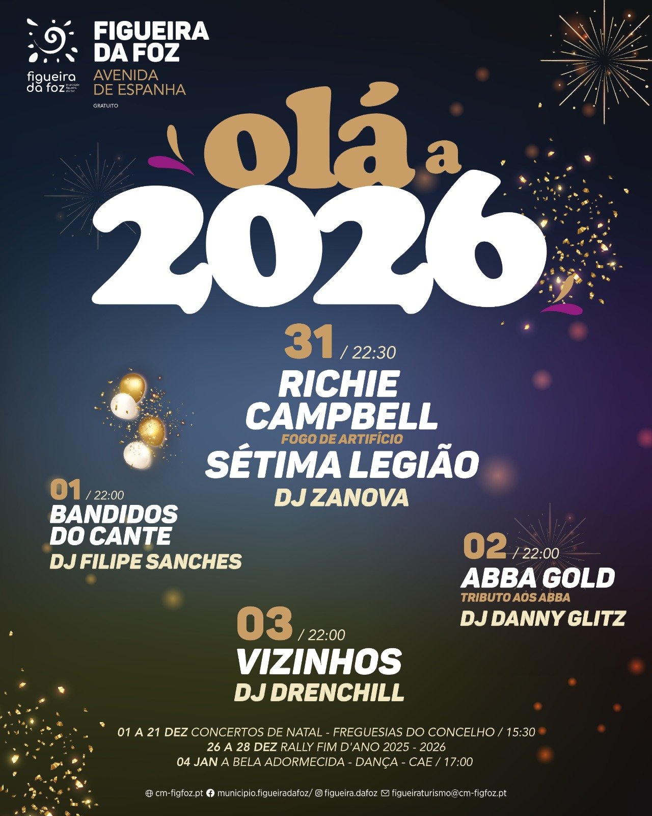 Cartaz Olá a 2026 - Figueira da Foz