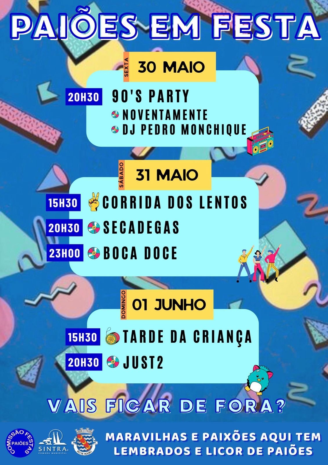 Cartaz Paiões em Festa 2025 - Sintra