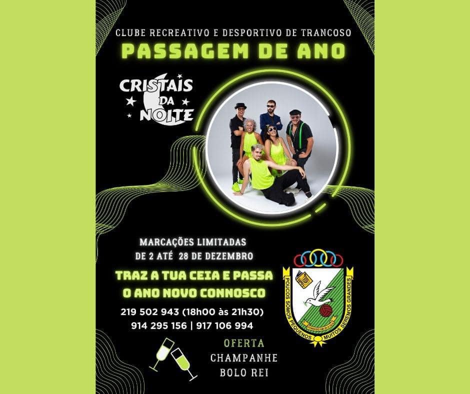 Cartaz Passagem de Ano CRDT 2024 - Trancoso
