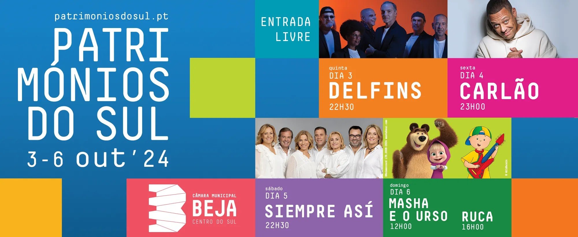 Cartaz Patrimónios do Sul 2024 - Beja