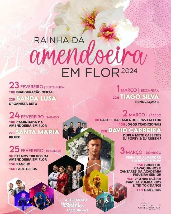 Cartaz Rainha da Amendoeira em Flor 2024 - Figueira de Castelo Rodrigo