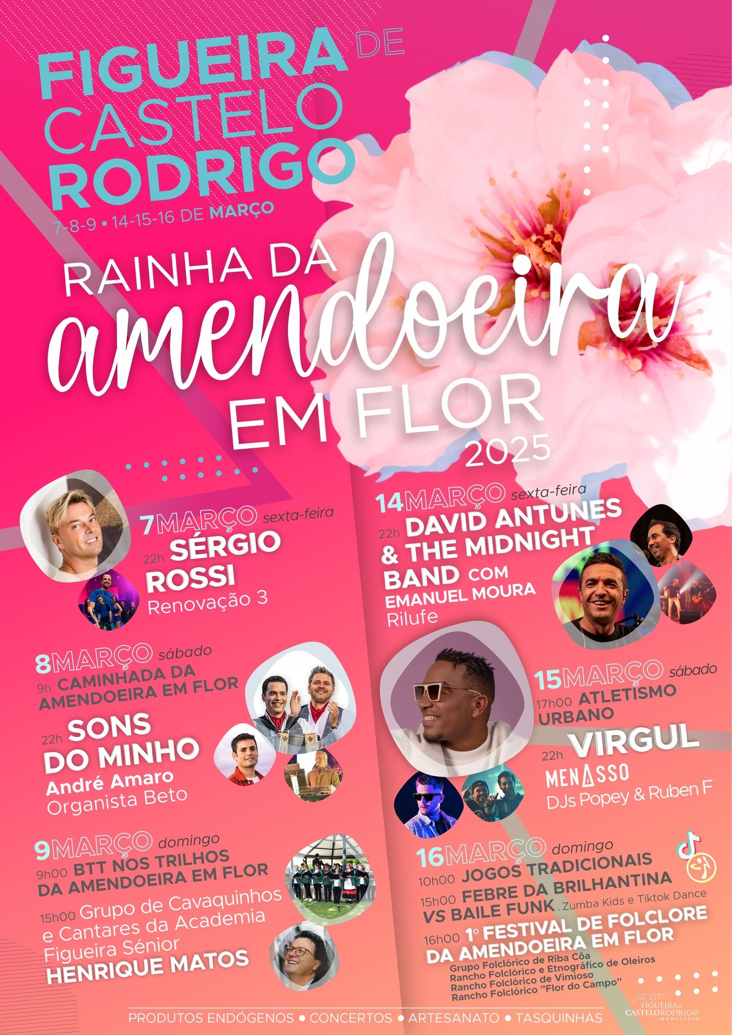 Cartaz Rainha da Amendoeira em Flor 2025 - Figueira de Castelo Rodrigo