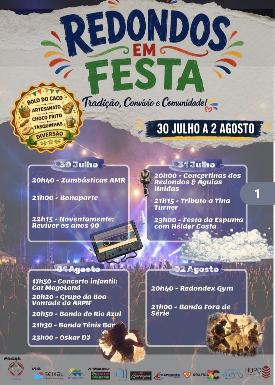 Cartaz Redondos em Festa 2026 - Seixal