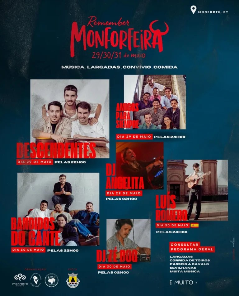 Cartaz Remember Monforeira 2026 - Monforte