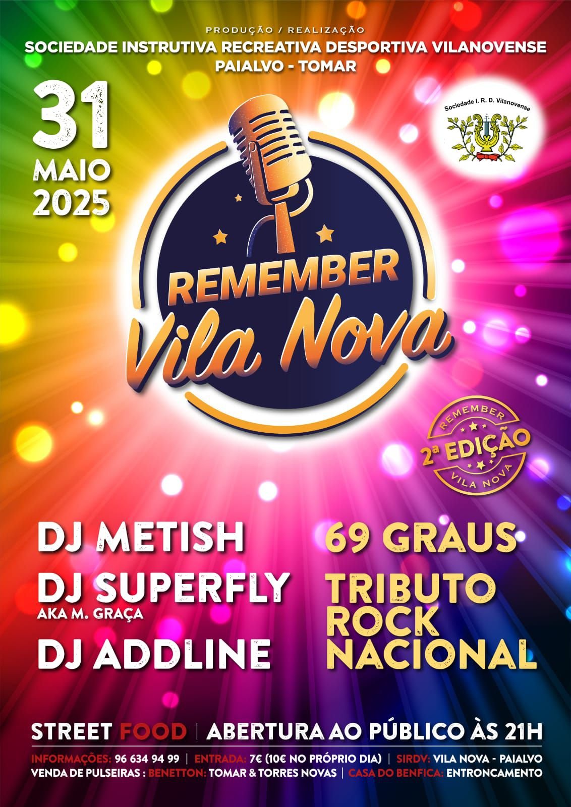 Cartaz Remember Vila Nova 2025 - Tomar