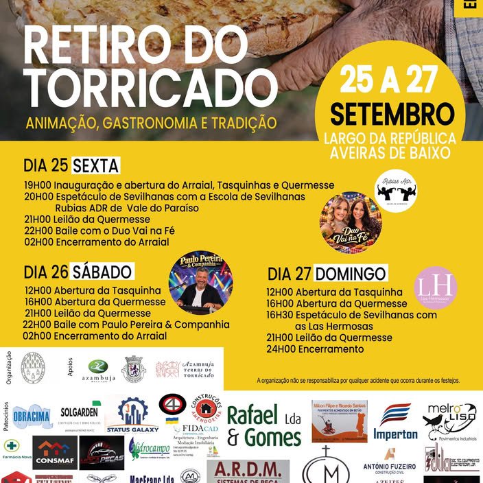 Cartaz Retiro do Torricado 2026 - Aveiras de Baixo