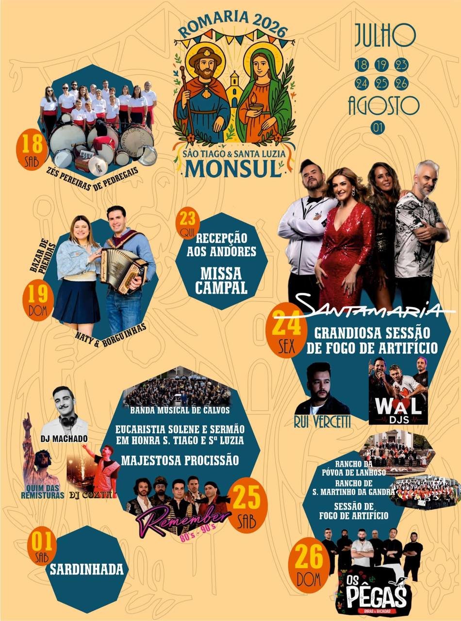 Cartaz Romaria 2026 - Monsul