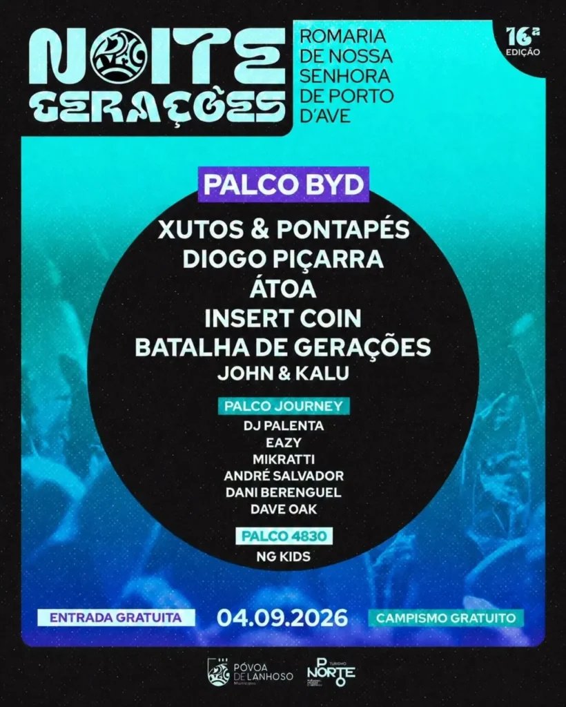 Cartaz Romaria de Nossa Senhora de Porto d'Ave 2026 - Póvoa de Lanhoso