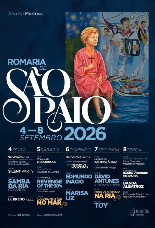 Cartaz Romaria de São Paio 2026 - Torreira