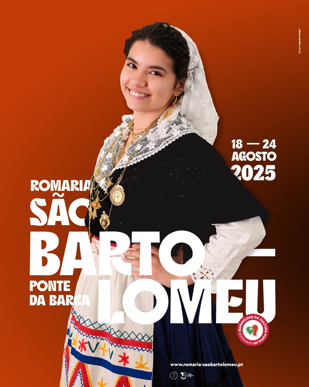 Cartaz Romaria São Bartolomeu 2025 - Ponte da Barca