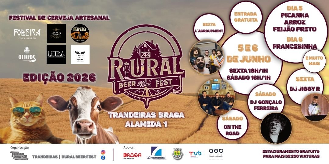 Cartaz Rural Beer Fest 2026 - Trandeiras