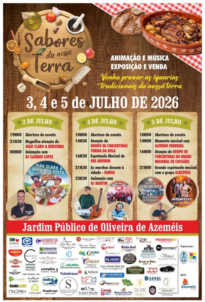 Cartaz Sabores da Nossa Terra 2026 - Oliveira de Azeméis