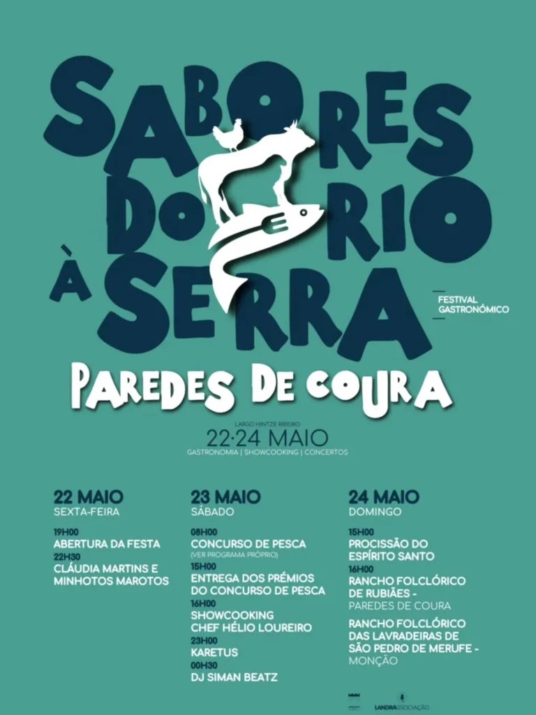 Cartaz Sabores do Rio à Serra 2026 - Paredes de Coura