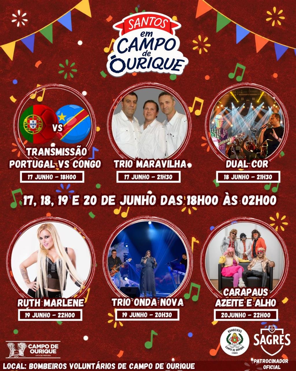Cartaz Santos 2026 - Campo de Ourique