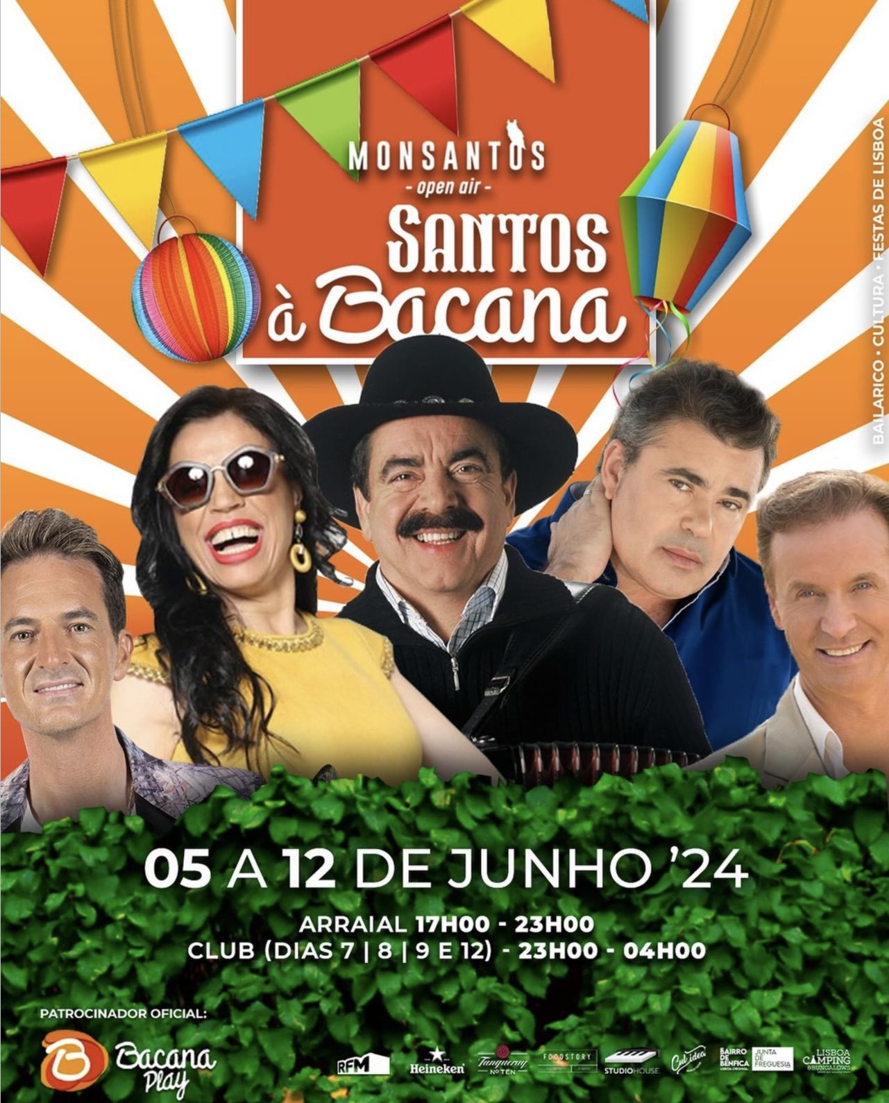 Cartaz Santos à Bacana 2024 - Monsanto