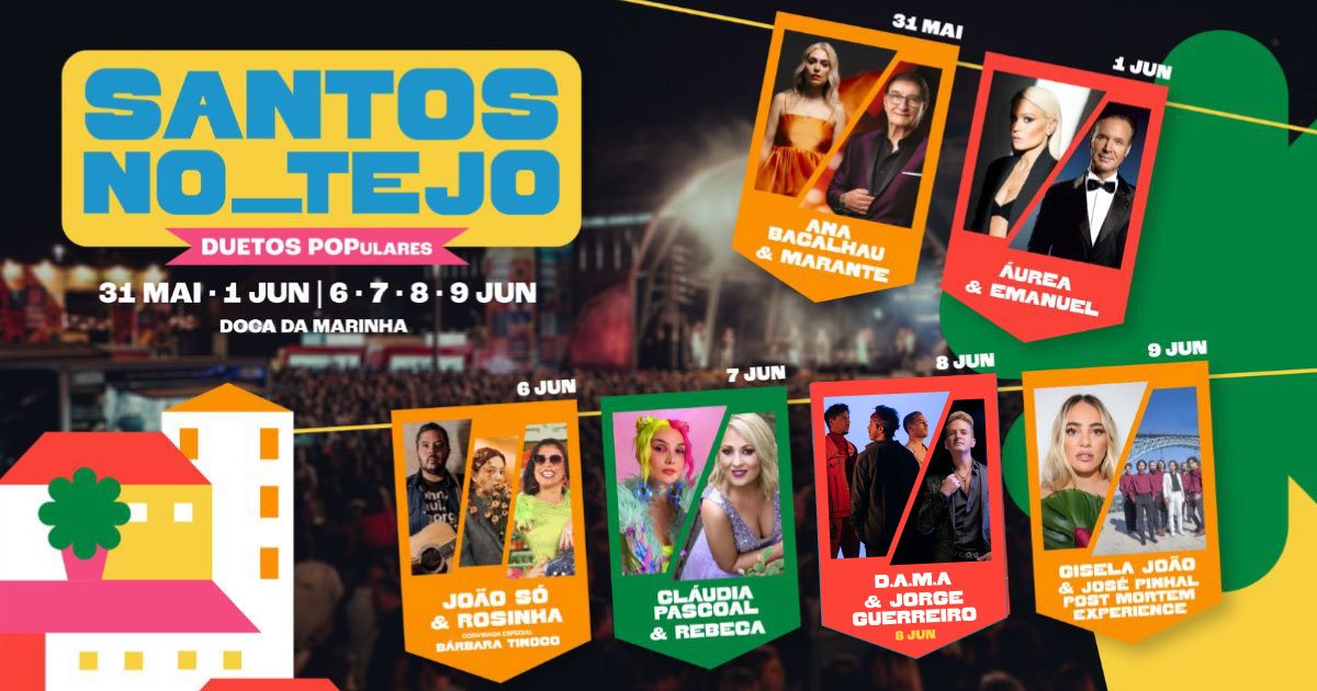 Cartaz Santos no Tejo 2024 - Lisboa