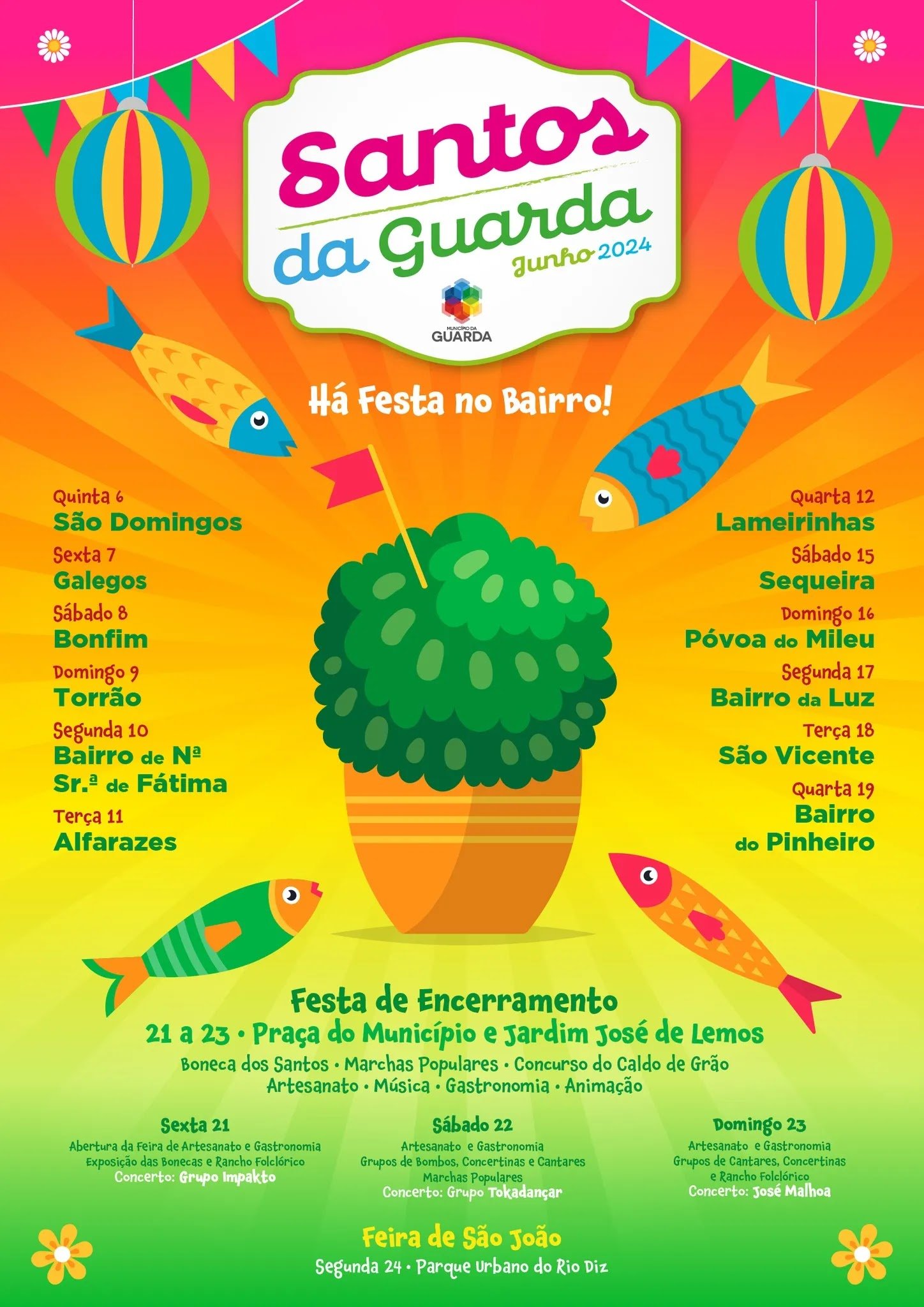 Cartaz Santos Populares 2024 - Guarda