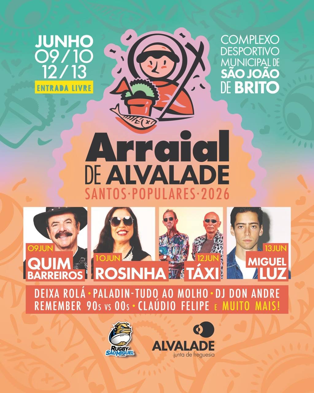 Cartaz Santos Populares 2026 - Alvalade