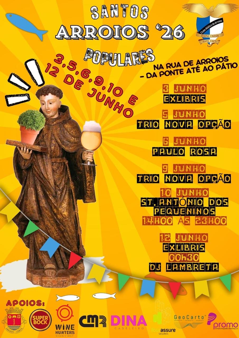 Cartaz Santos Populares 2026 - Arroios