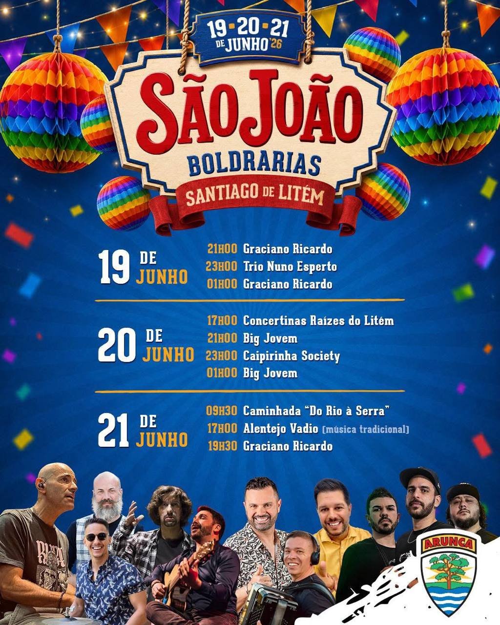 Cartaz São João 2026 - Santiago de Litém